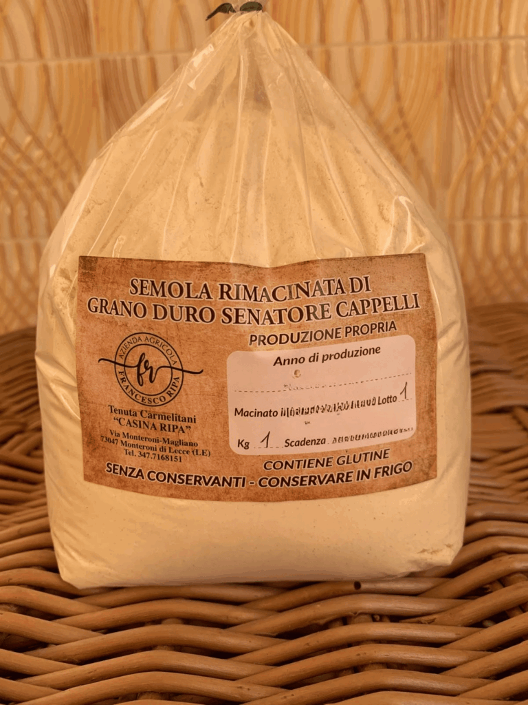 Semola rimacinata di grano duro senatore cappelli 1 kg